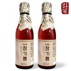 시장쏙 전연화 방앗간, 참기름 350ml 2개입